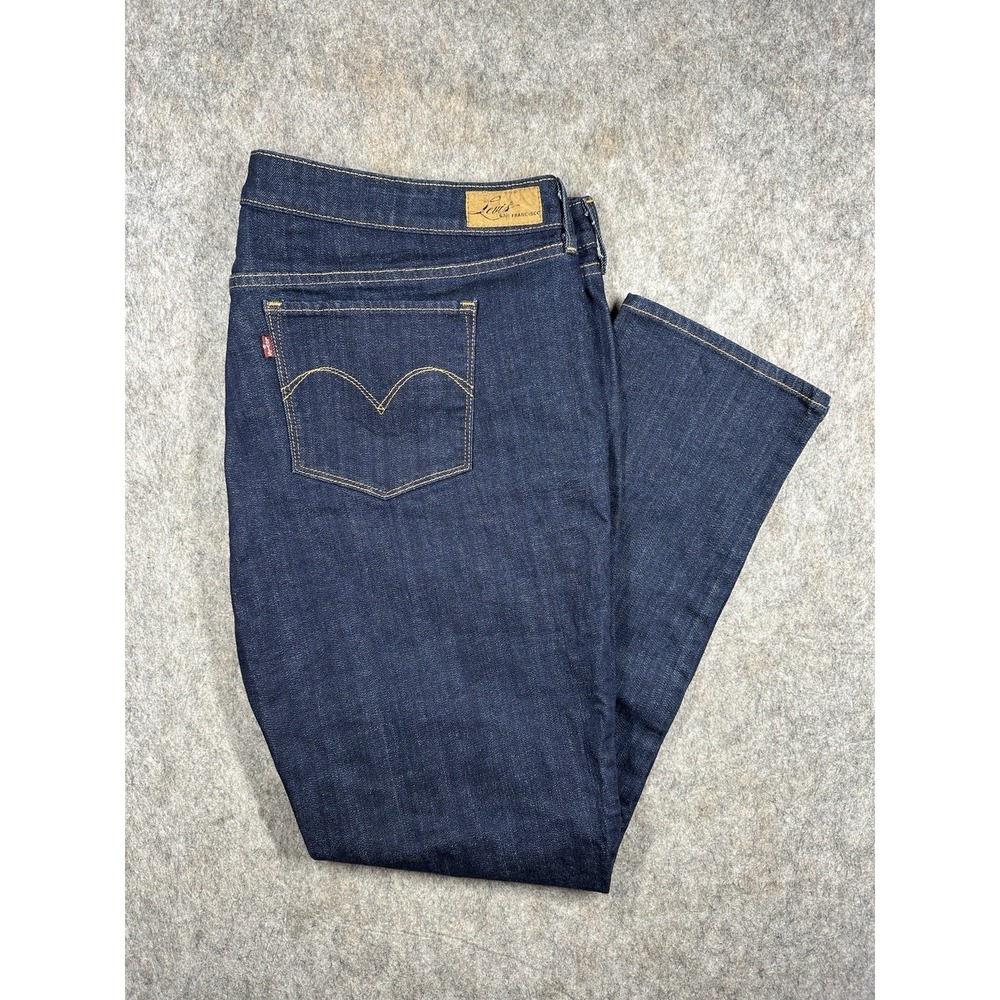 Levi's Slight Curve Skinny Jeans Womens 22W Dark Wash Stretch Denim
